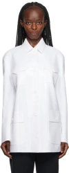 Shang Xia White Iconic Jacket In White