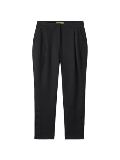 Shanghai Tang Button Trousers In Black