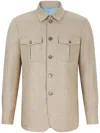 Shanghai Tang Button-up Shirt Jacket In Brown