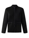 Shanghai Tang Buttoned Pocket Cardigan In Black