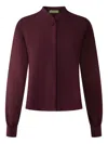 Shanghai Tang Buttoned Tang Blouse In Purple