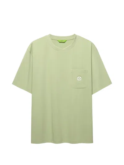 Shanghai Tang Coin Chest-pocket T-shirt In Green