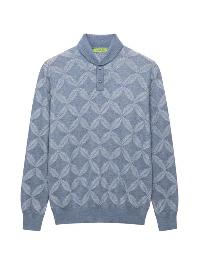 Shanghai Tang Coin-pattern Sweater In Blue