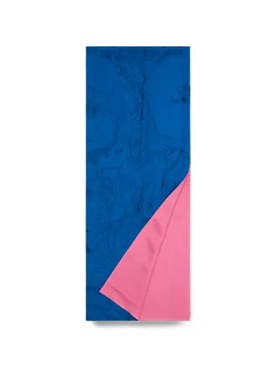 Shanghai Tang Crane And Pine Scarf In Purple