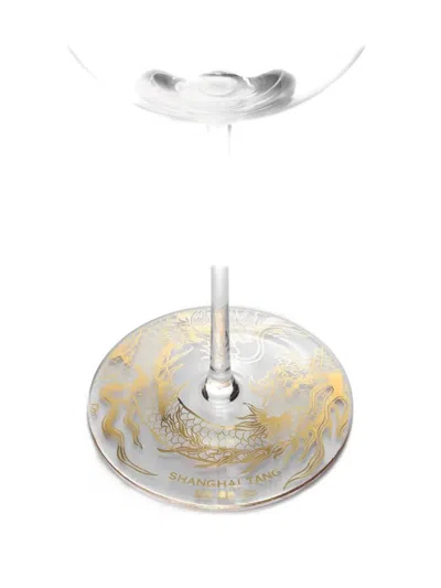 Shanghai Tang Dragon-pattern Wine Glass (set Of 2) In Transparent
