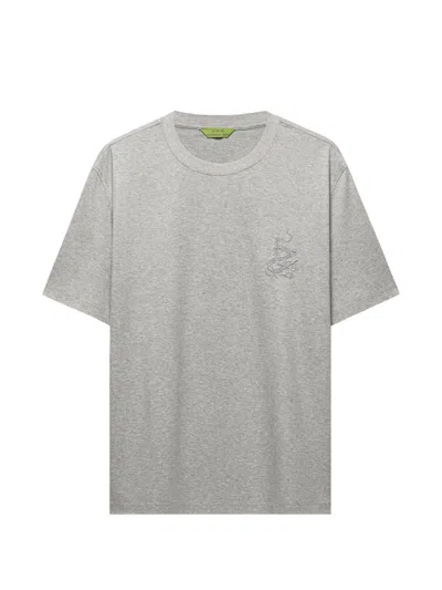Shanghai Tang Dragon T-shirt In Gray