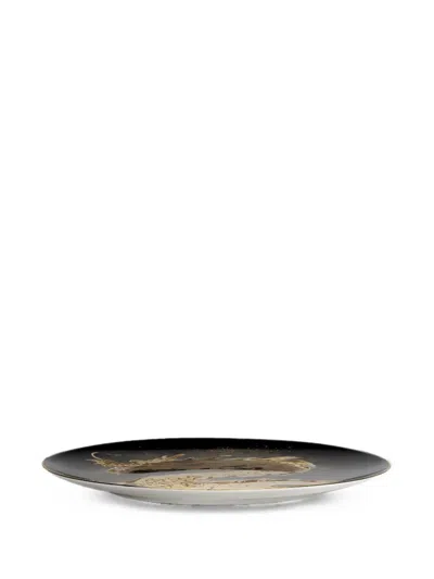 Shanghai Tang Dragon-print Watersky Plate In Black