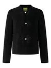 Shanghai Tang Embroidered Frog-button Cardigan In Black