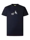 Shanghai Tang Equestrian-print Cotton T-shirt In Black