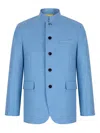 Shanghai Tang Five-button Jacket In Blue