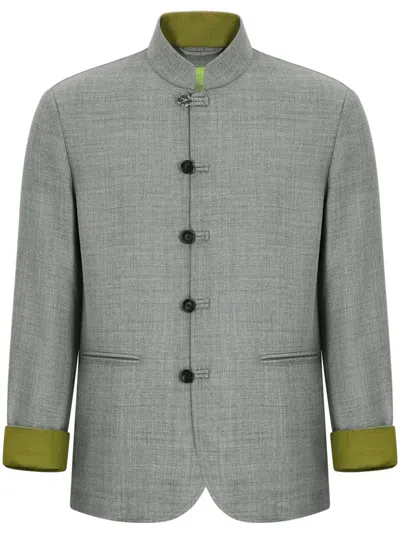 Shanghai Tang Five-button Jacket In Grey