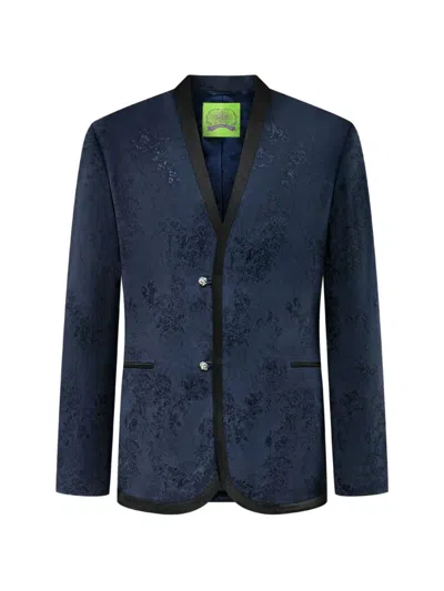 Shanghai Tang Floral-pattern Blazer In Gold