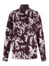 Shanghai Tang Floral-print Button-up Shirt In Brown