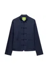 Shanghai Tang Frog-button Jacket In Blue