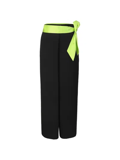 Shanghai Tang Gallery Detachable-waistband Trousers In Black