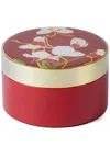 Shanghai Tang Ginger Flower Enamel Box (11.5cm) In Red