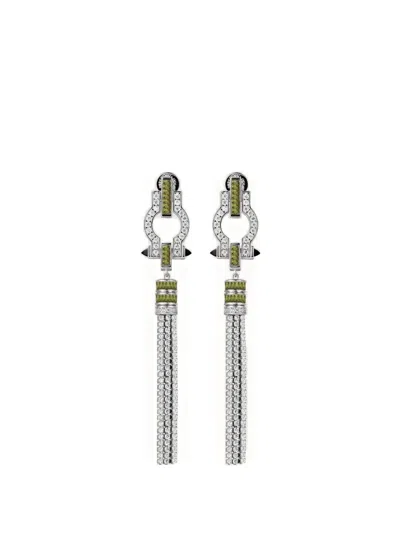 Shanghai Tang Horse Charm Drop Earrings In Silver