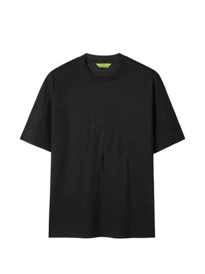Shanghai Tang Horse Graphic T-shirt In Black