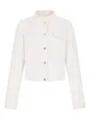 Shanghai Tang Jacquard Jacket In Neutrals