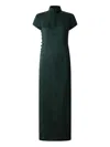 Shanghai Tang Jacquard-pattern Maxi Dress In Green