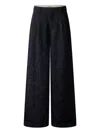 Shanghai Tang Jacquard Tang Trousers In Black