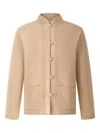 Shanghai Tang Knot Button Cardigan In Neutral