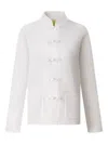 Shanghai Tang Knot Button Tang Cardigan In White