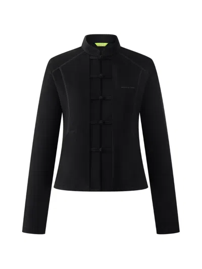 Shanghai Tang Knot-button Tang Jacket In Black