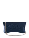 Shanghai Tang Knot-detail Clutch Bag In 蓝色