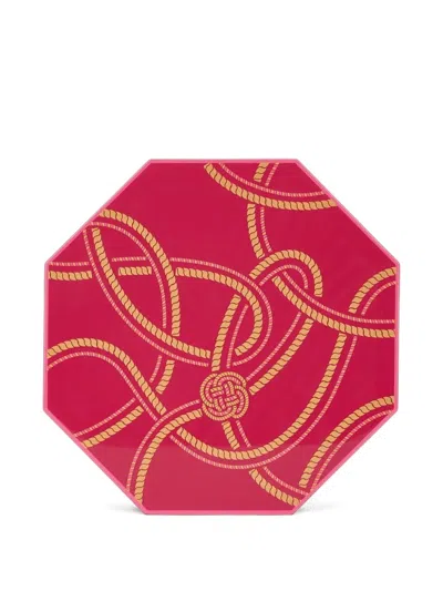 Shanghai Tang Knot Pattern Candy Box In Pink