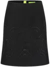 Shanghai Tang Lishui Embroidered Mini Skirt In Black