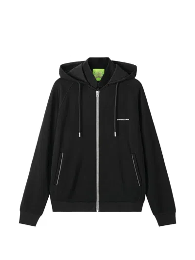 Shanghai Tang Logo-detail Hoodie In Black