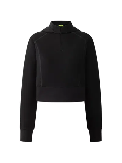 Shanghai Tang Logo-detail Hoodie In Black