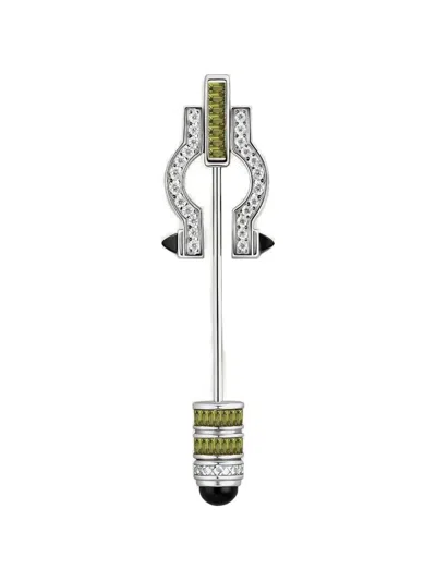 Shanghai Tang Lucky Horse Brooch In Silver