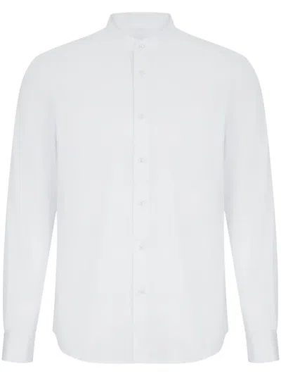 Shanghai Tang Mandarin-collar Shirt In White