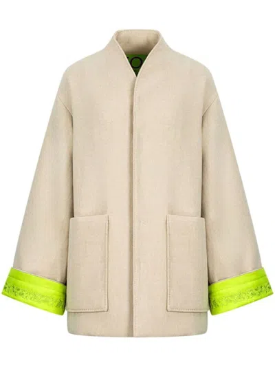 Shanghai Tang Mianao Padded Coat In Neutrals