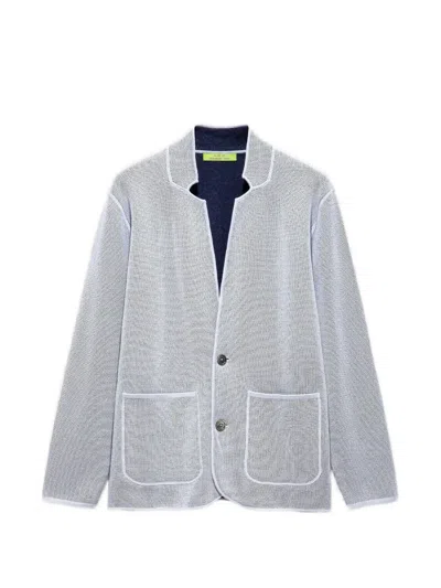 Shanghai Tang Patch-pocket Blazer In Gray