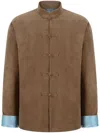 Shanghai Tang Patterned Reversible Jacket In Brown