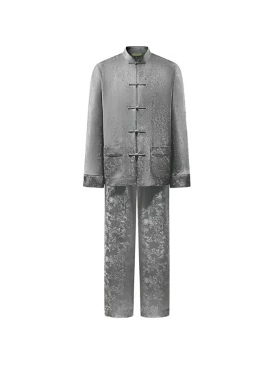 Shanghai Tang Patterned Tang Pyjama Set In Gray