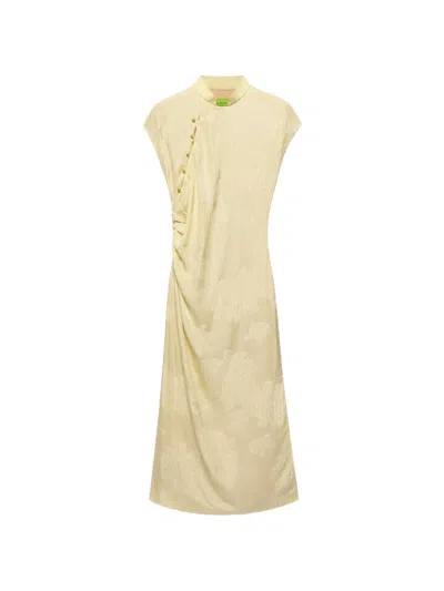 Shanghai Tang Patterned-jacquard Qipao Dress In Multi