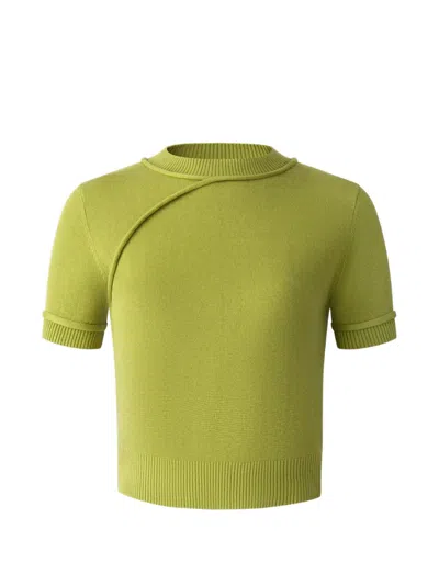 Shanghai Tang Qipao Top In Green