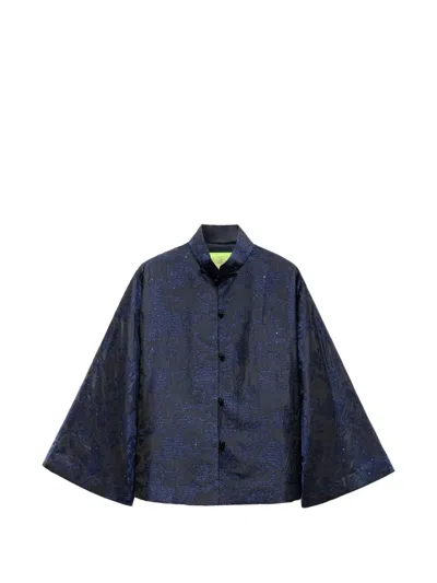 Shanghai Tang Sequin Embroidered Jacket In Blue