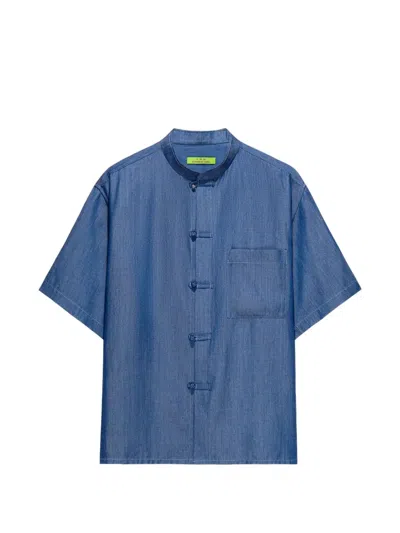 Shanghai Tang Short-sleeve Shirt In Blue