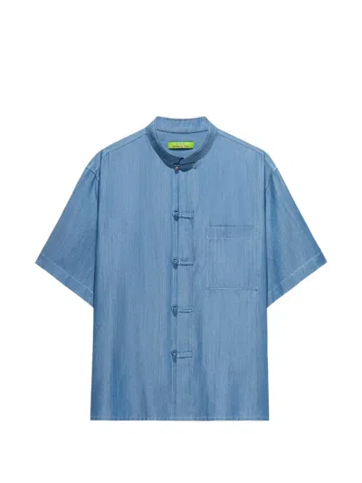 Shanghai Tang Short-sleeve Shirt In Blue