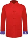Shanghai Tang Signature Cashmere Cardigan In Red