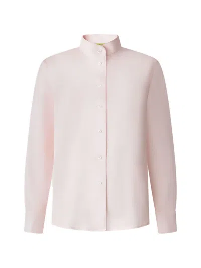 Shanghai Tang Silk Blouse In Pink