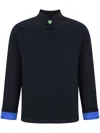 Shanghai Tang Silk-lined Jumper In Blue