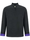 Shanghai Tang Silk-lined Jumper In Grey