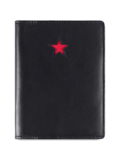 Shanghai Tang Star Passport Holder In Black