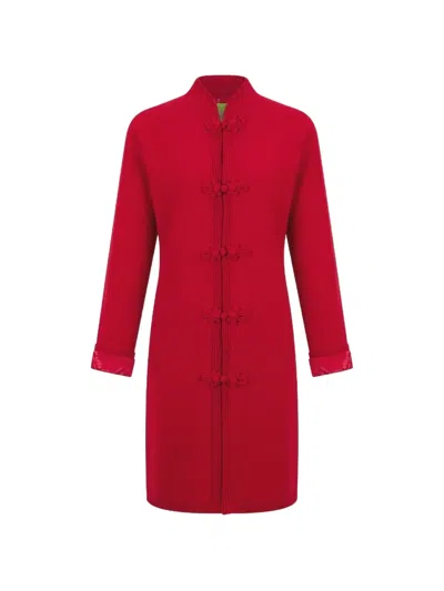 Shanghai Tang Tang Cardigan In Brown